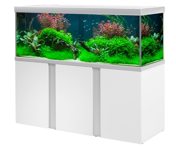 Aquariumsets zoetwater met meubel Akvastabil Fusion Aquarium Zilver Wit 160X60X60 cm incl meubel Aquariumsets zoetwater met meubel Akvastabil Fusion Aquarium Zilver Wit 160X60X60 cm incl meubel